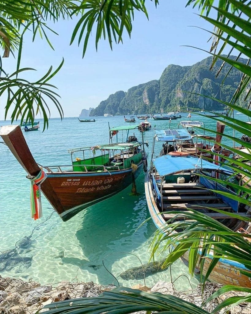 Longtail boats on Koh Phi Phi