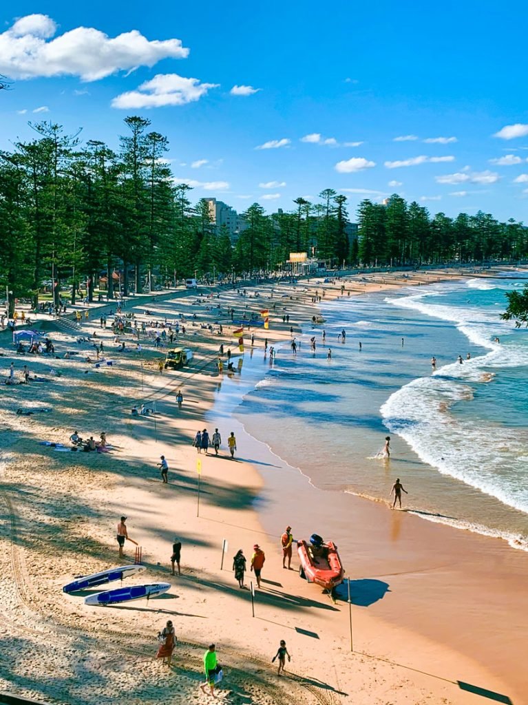 A picture of Manly Beach.