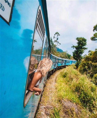 Ride the famous Blue Train to the countryside town of Ella