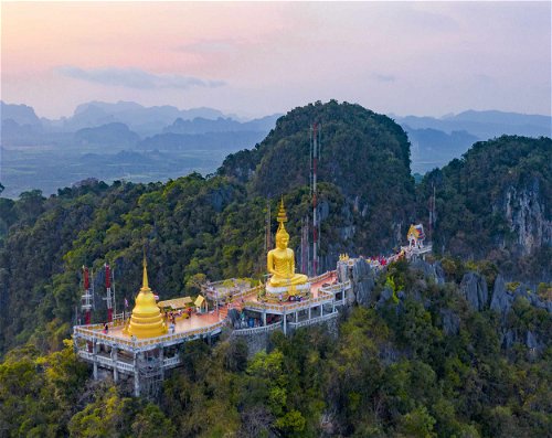 Hike to the top of Tiger Cave Temple in Krabi