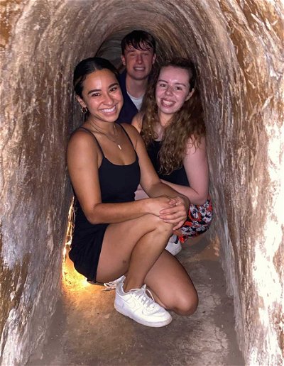 Learn about the underground life at the Cu Chi Tunnels